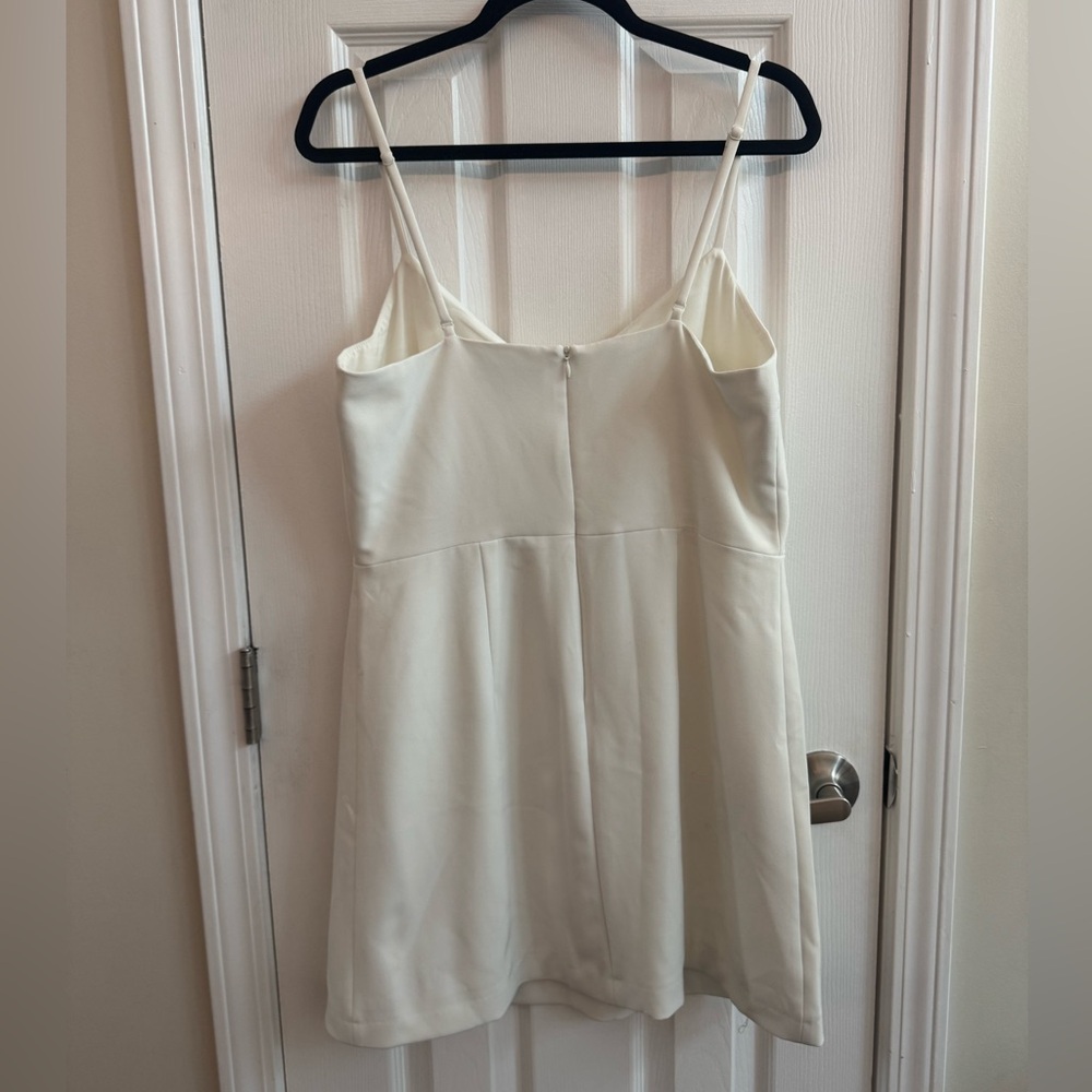 FRENCH CONNECTION Whisper White Mini Dress Size 12 - Picture 3 of 5